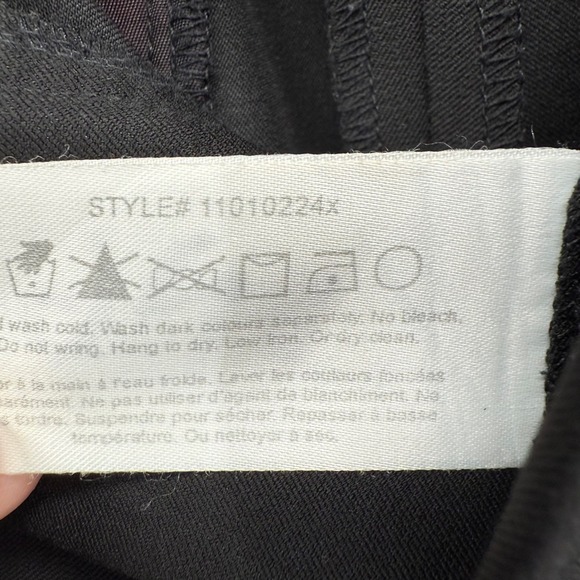 Club Monaco Black Straight Leg Dress Pants Trousers Women's Size 8 Tall Stretch - Picture 6 of 9